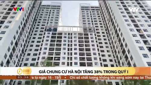 Giá chung cư Hà Nội tăng 38%