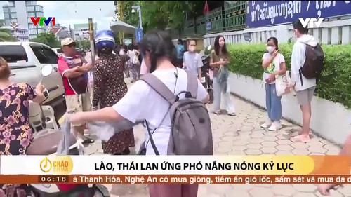 Lào và Thái Lan ứng phó với nắng nóng

